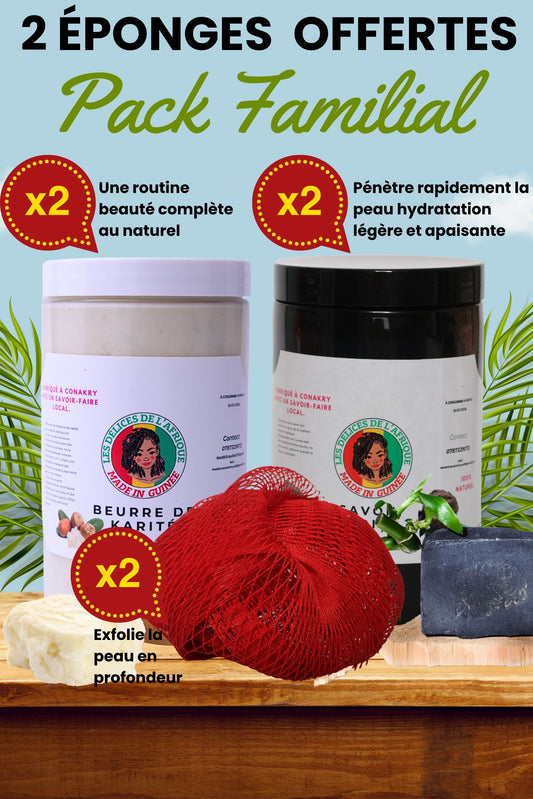 Pack Familial - 2 éponge offerte